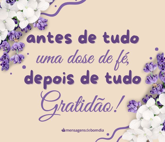 Bom dia Agradecendo a Deus