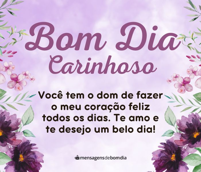 Frases de Bom Dia Carinhoso