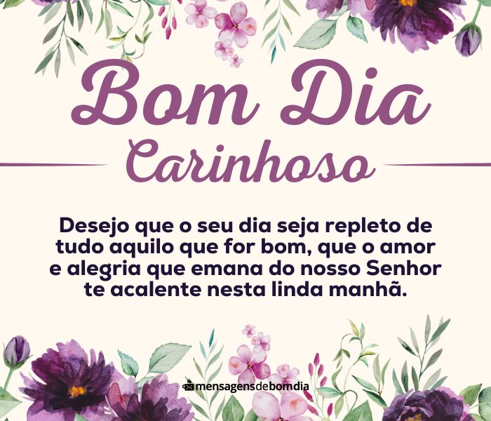 Frases de Bom Dia Carinhoso