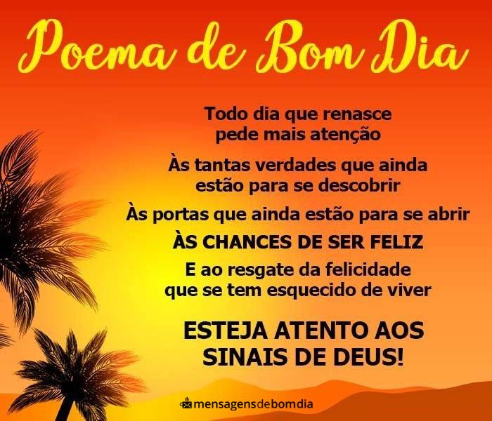 Poemas de Bom dia