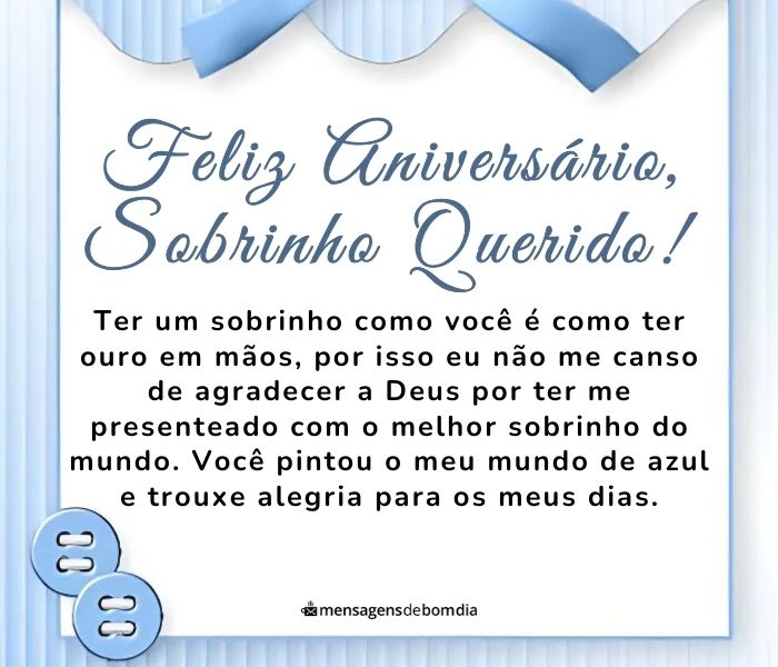 Mensagem de Aniversário para Sobrinho +30 Opções de Felicitação Fofas para Compartilhar