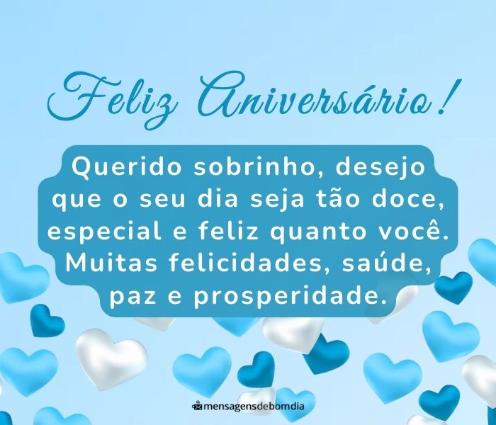 Mensagem de Aniversário para Sobrinho +30 Opções de Felicitação Fofas para Compartilhar