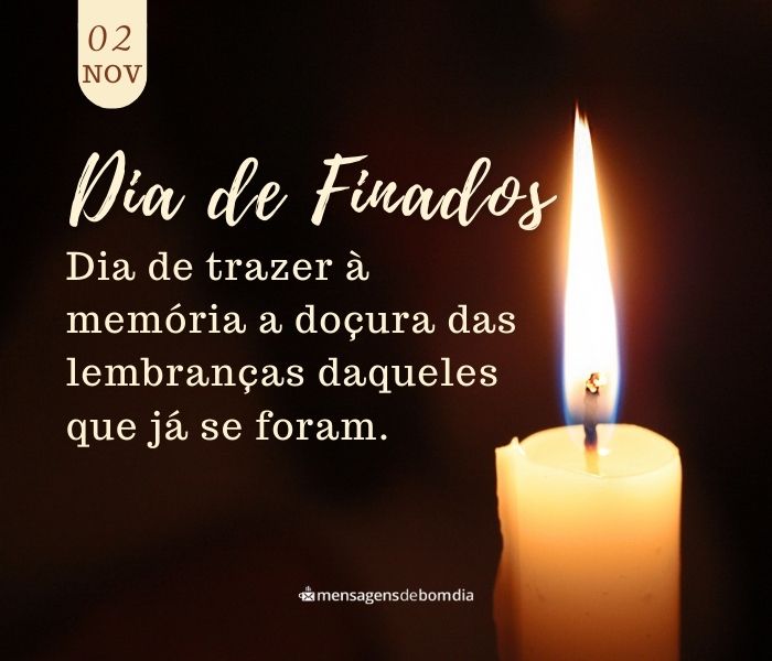 Mensagem para Dia de Finados +32 Opções de Frases Com Doces Recordações