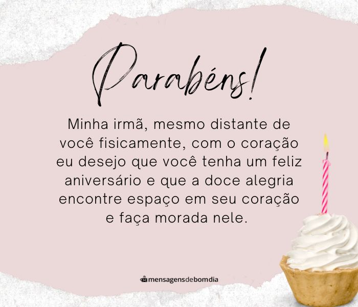 87 Mensagens de Aniversário para Irmã