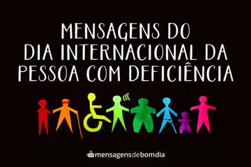 Imagem do post relacionado: Mensagens do Dia internacional da pessoa com deficiência